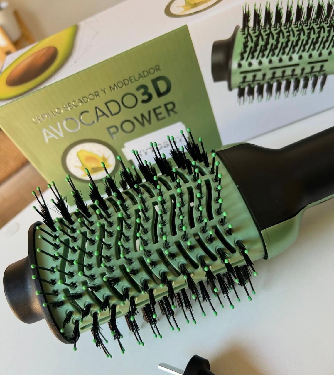 Cepillo secador y moldeador Aguacate 3D