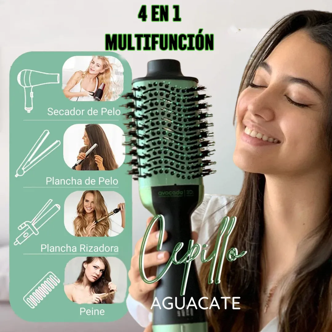 Cepillo secador y moldeador Aguacate 3D